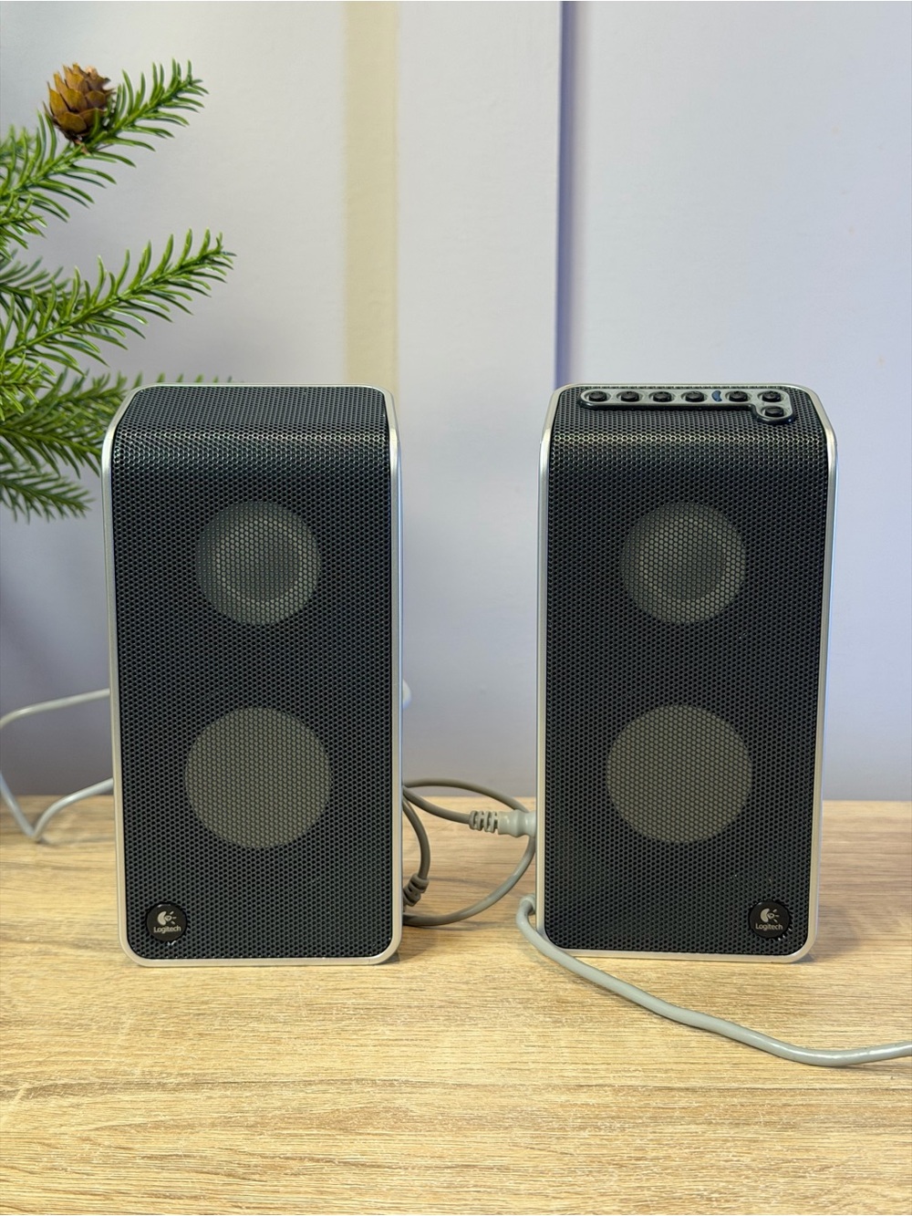 Logitech V20 S-0155A USB Powered Notebook/Laptop Portable Speakers TESTED
